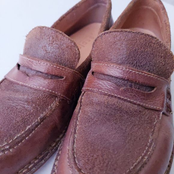 Bed Stu Reina Tan Rustic Cobbler Brown Leather Loafers Women's Sz 7 - Picture 13 of 16